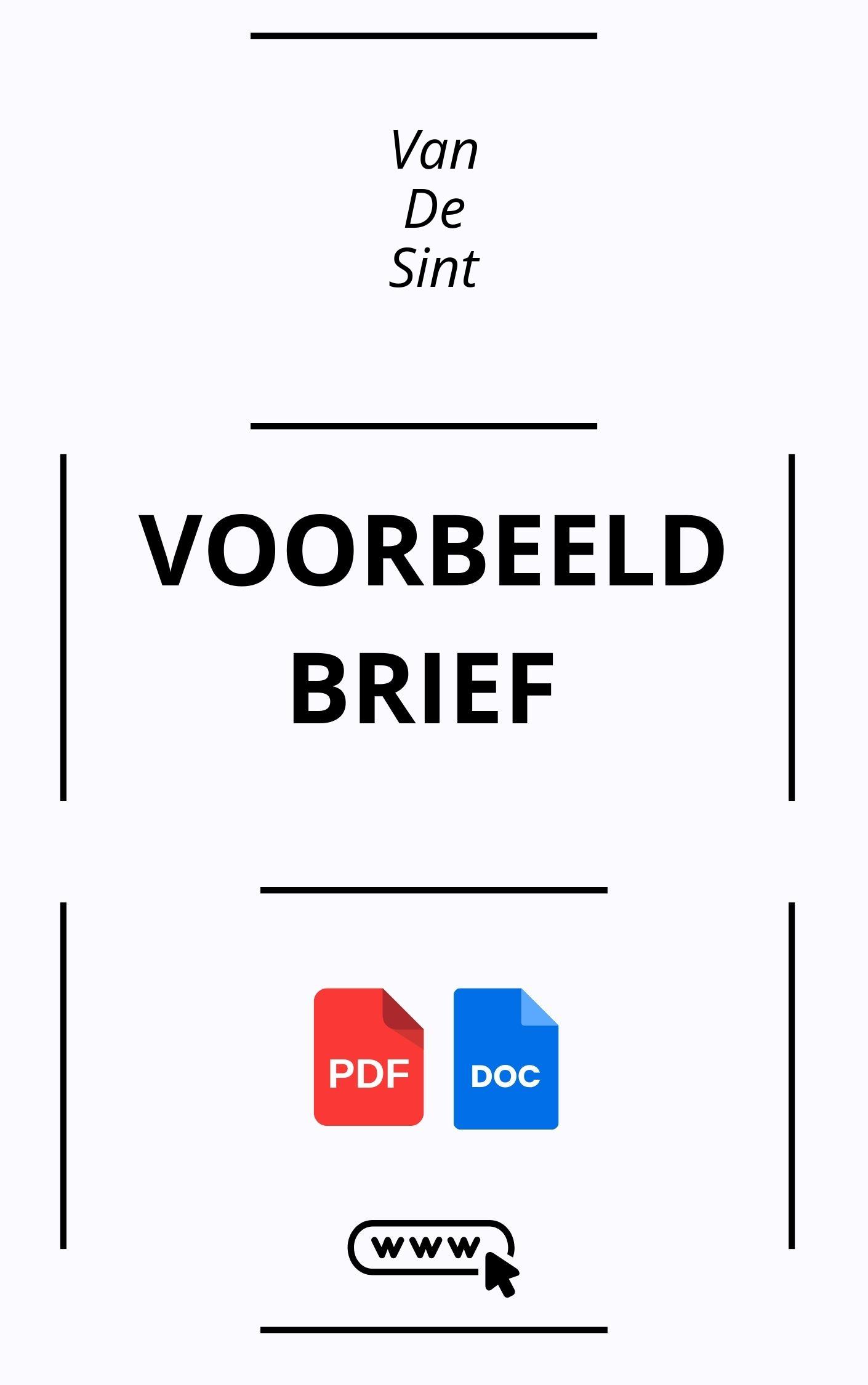 Voorbeeldbrief Van De Sint